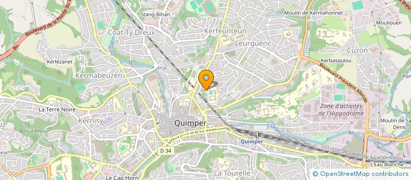 localisation de l'entreprise MONSIEUR KEVIN LE GALL à QUIMPER