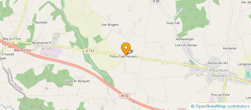 localisation de l'entreprise MONSIEUR KEVIN LE NAGARD  PLOUMAGOAR