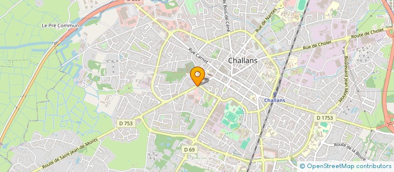 localisation de l'entreprise MONSIEUR KEVIN LEBARON à CHALLANS