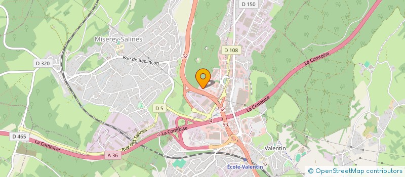 localisation de l'entreprise MONSIEUR KEVIN LEBOEUF  MISEREY-SALINES