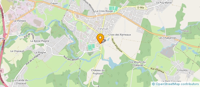 localisation de l'entreprise MONSIEUR KEVIN LEBON  FEYTIAT