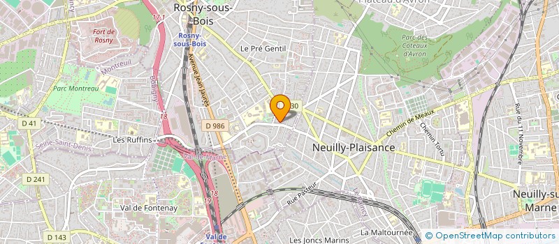 localisation de l'entreprise MONSIEUR KEVIN LEBON à ROSNY-SOUS-BOIS