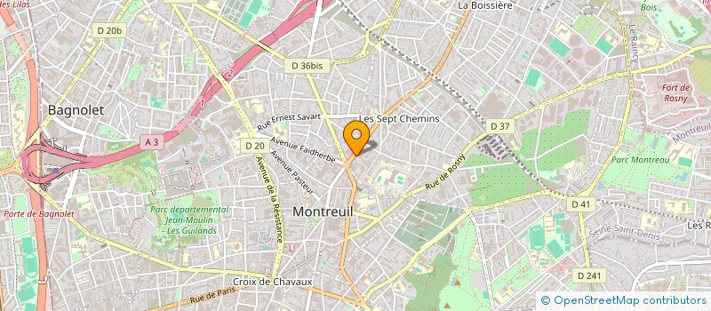 localisation de l'entreprise MONSIEUR KEVIN LEBORGNE à MONTREUIL