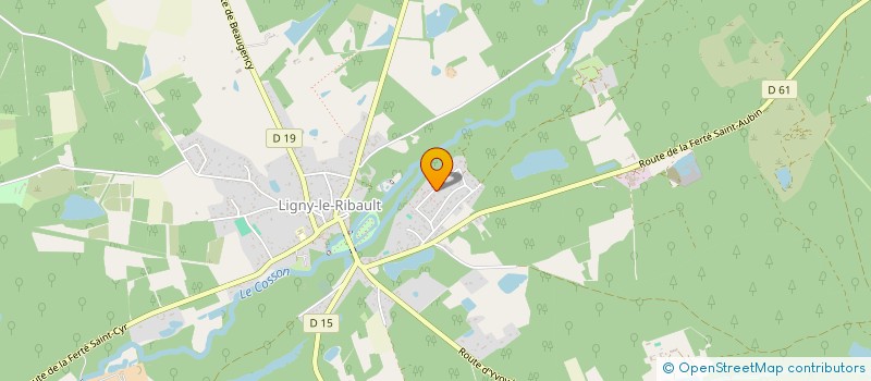 localisation de l'entreprise MONSIEUR KEVIN LEBRUN à LIGNY-LE-RIBAULT