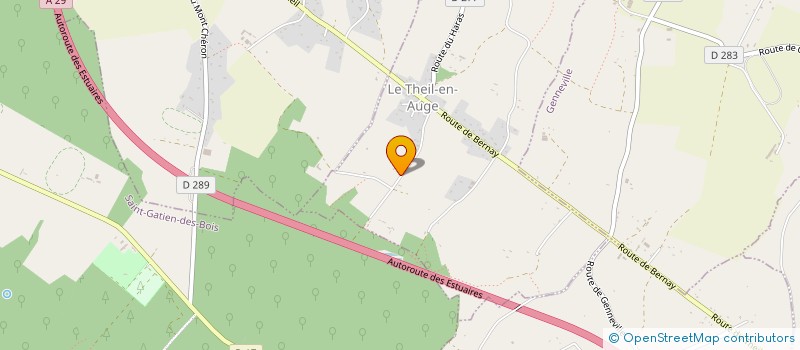 localisation de l'entreprise MONSIEUR KEVIN LECARDINAL  LE THEIL-EN-AUGE