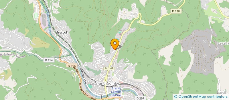 localisation de l'entreprise MONSIEUR KEVIN LECERF  LA GRAND-COMBE