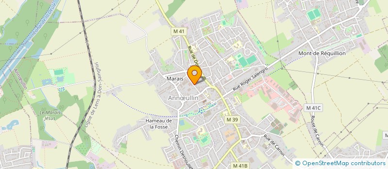 localisation de l'entreprise MONSIEUR KEVIN LECOCQ  ANNULLIN