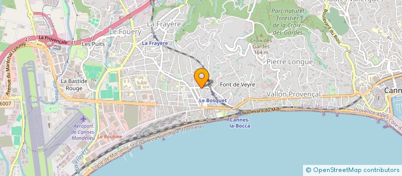 localisation de l'entreprise MONSIEUR KEVIN LECRY  CANNES