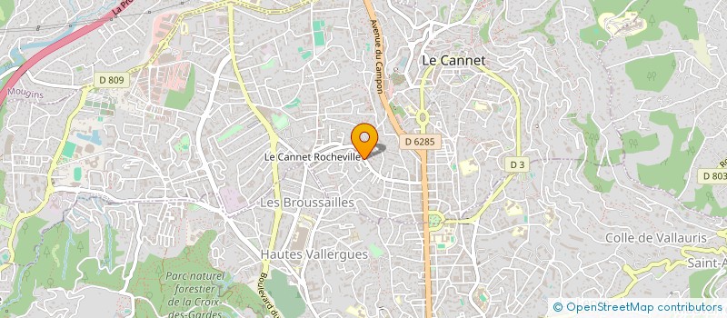 localisation de l'entreprise MONSIEUR KEVIN LEFAIX à LE CANNET