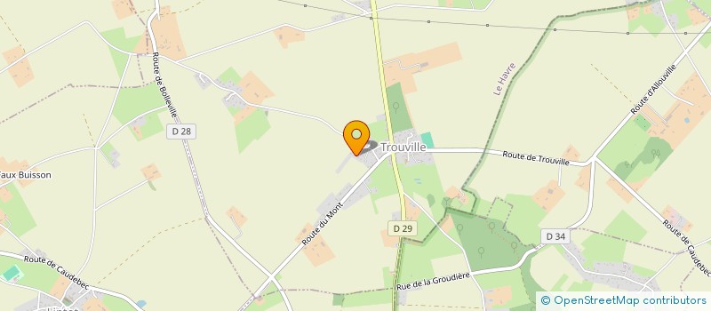 localisation de l'entreprise MONSIEUR KEVIN LEFEBVRE  TROUVILLE