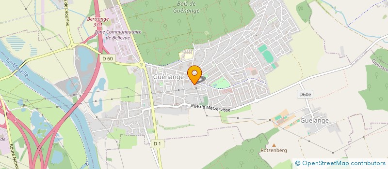 localisation de l'entreprise MONSIEUR KEVIN LEFRANC  GUENANGE