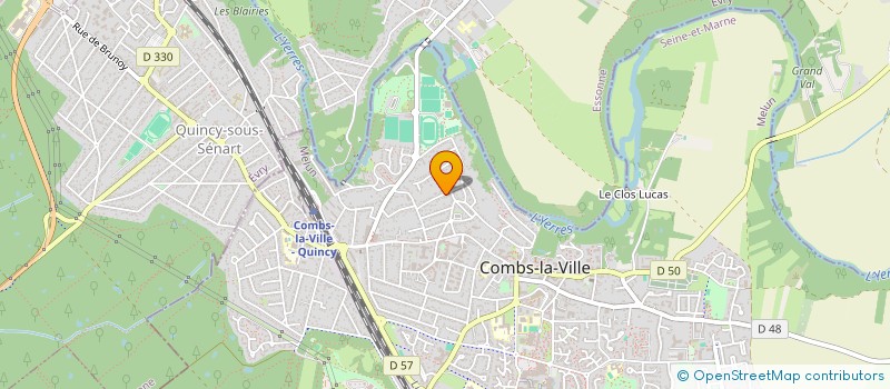 localisation de l'entreprise MONSIEUR KEVIN LEFRANC  COMBS-LA-VILLE