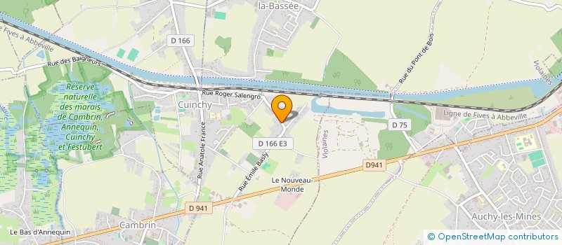 localisation de l'entreprise MONSIEUR KEVIN LEGRAND  CUINCHY