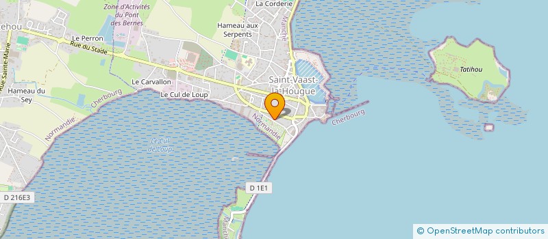 localisation de l'entreprise MONSIEUR KEVIN LEGRAND  SAINT-VAAST-LA-HOUGUE