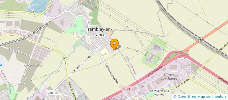 localisation de l'entreprise MONSIEUR KEVIN LEGROS à TREMBLAY-EN-FRANCE