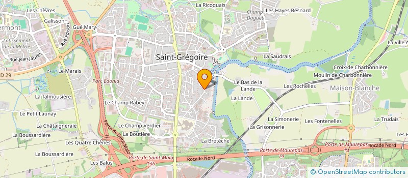 localisation de l'entreprise MONSIEUR KEVIN LELIEVRE  SAINT-GREGOIRE