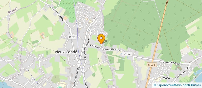 localisation de l'entreprise MONSIEUR KEVIN LELONG  VIEUX-CONDE