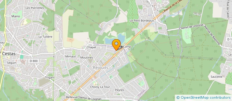 localisation de l'entreprise MONSIEUR KEVIN LEMARCHAND  CESTAS