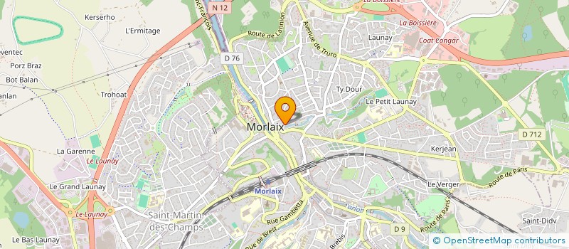 localisation de l'entreprise MONSIEUR KEVIN LEMARIE  MORLAIX