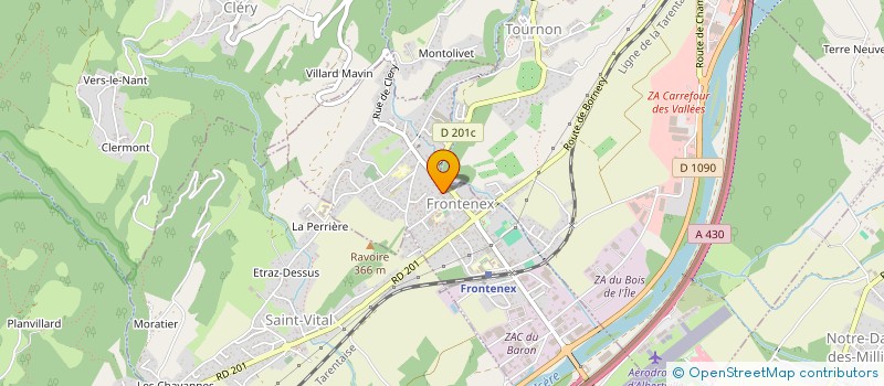 localisation de l'entreprise MONSIEUR KEVIN LENNOZ-GRATIN  SAINT-PAUL-SUR-ISERE