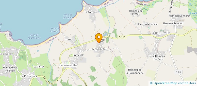 localisation de l'entreprise MONSIEUR KEVIN LEONARD  FERMANVILLE