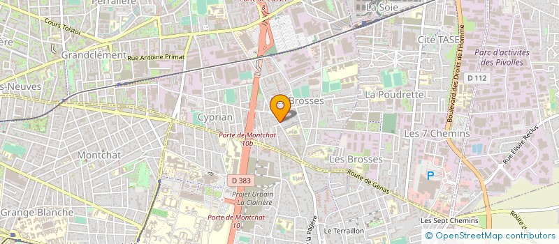 localisation de l'entreprise MONSIEUR KEVIN LEPAPE  VILLEURBANNE