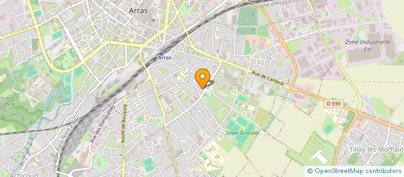 localisation de l'entreprise MONSIEUR KEVIN LEPERE à ARRAS