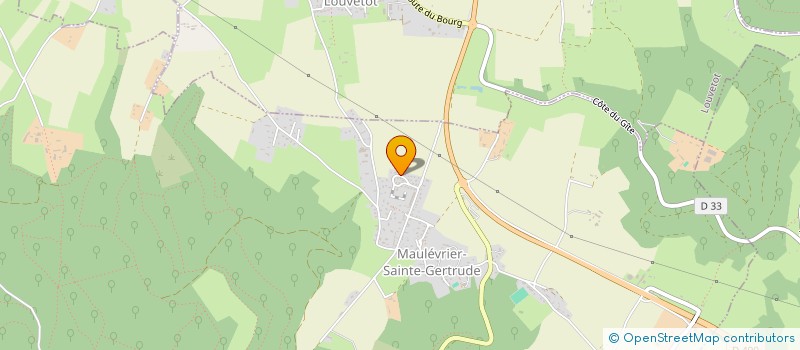 localisation de l'entreprise MONSIEUR KEVIN LEROY  MAULEVRIER-SAINTE-GERTRUDE