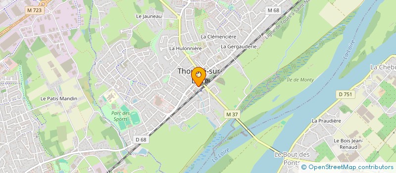 localisation de l'entreprise MONSIEUR KEVIN LEVEQUE  THOUARE-SUR-LOIRE