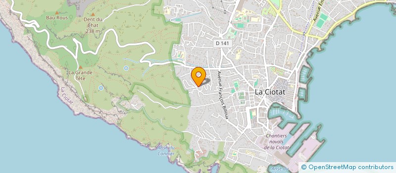 localisation de l'entreprise MONSIEUR KEVIN LEVY  LA CIOTAT