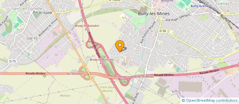 localisation de l'entreprise MONSIEUR KEVIN LEWANDOWSKI  BULLY LES MINES