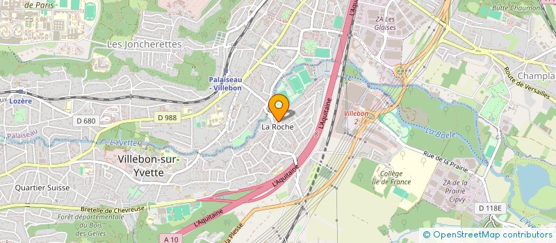 localisation de l'entreprise MONSIEUR KEVIN LHUISSIER  VILLEBON-SUR-YVETTE