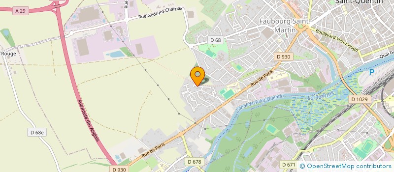 localisation de l'entreprise MONSIEUR KEVIN LIEVAIN à SAINT-QUENTIN