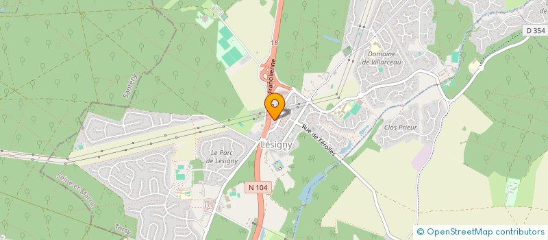 localisation de l'entreprise MONSIEUR KEVIN LIMA  LESIGNY