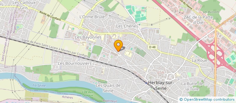 localisation de l'entreprise MONSIEUR KEVIN LIND  HERBLAY-SUR-SEINE