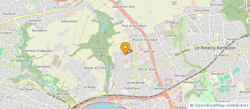 localisation de l'entreprise MONSIEUR KEVIN LIORZOU  GUIPAVAS