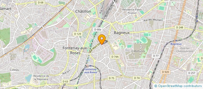 localisation de l'entreprise MONSIEUR KEVIN LIROY  FONTENAY-AUX-ROSES