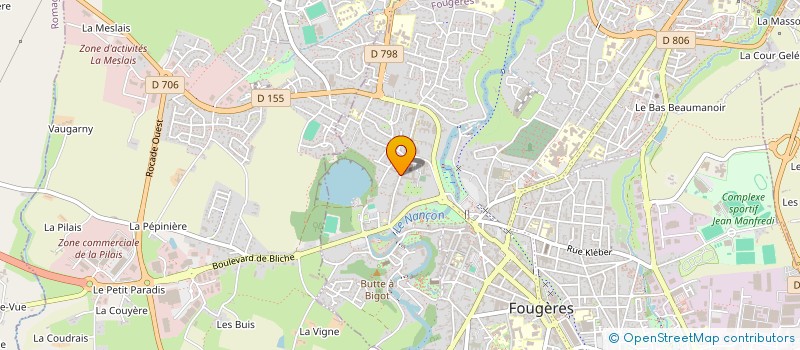 localisation de l'entreprise MONSIEUR KEVIN LOCHU  FOUGERES