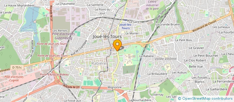 localisation de l'entreprise MONSIEUR KEVIN LONGE  JOUE-LES-TOURS