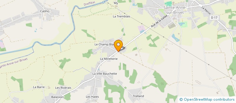 localisation de l'entreprise MONSIEUR KEVIN LORET  SAINTE-ANNE-SUR-BRIVET