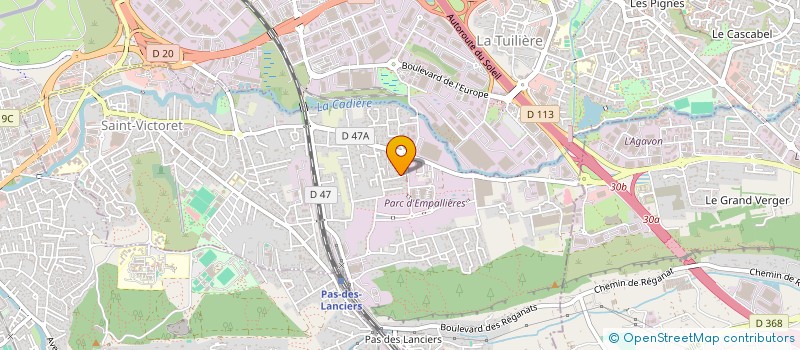 localisation de l'entreprise MONSIEUR KEVIN LOUPY  SAINT-VICTORET