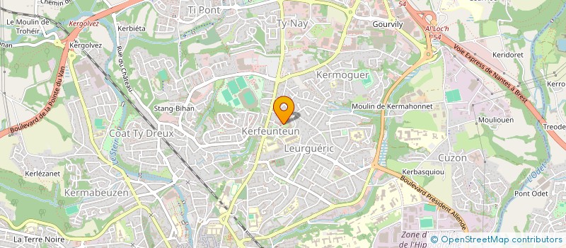 localisation de l'entreprise MONSIEUR KEVIN LOUSSOUARN à QUIMPER