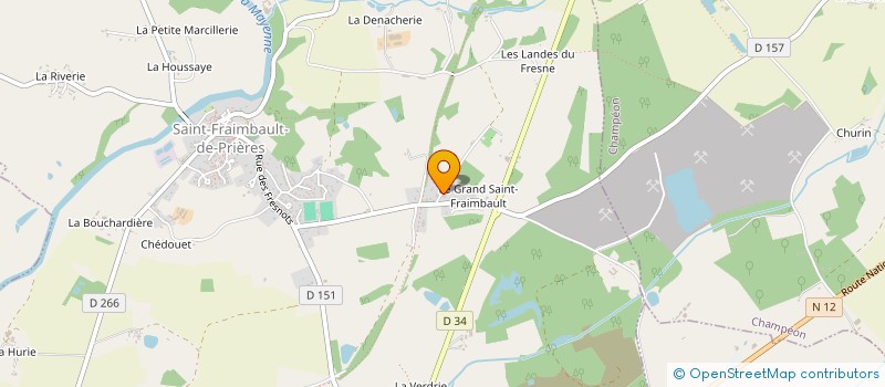 localisation de l'entreprise MONSIEUR KEVIN LOUVEL  SAINT-FRAIMBAULT-DE-PRIERES