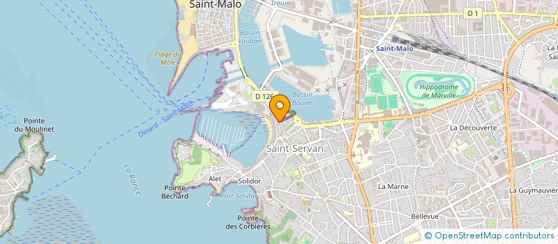 localisation de l'entreprise MONSIEUR KEVIN LOZACH  SAINT-MALO