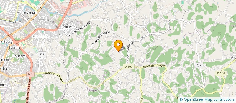 localisation de l'entreprise MONSIEUR KEVIN LUBIN  LES ABYMES