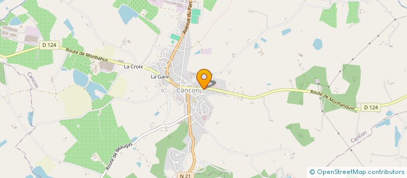 localisation de l'entreprise MONSIEUR KEVIN LUYSSEN  CANCON