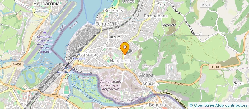 localisation de l'entreprise MONSIEUR KEVIN MADINA  HENDAYE