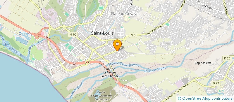localisation de l'entreprise MONSIEUR KEVIN MADZOUBIA à SAINT-LOUIS