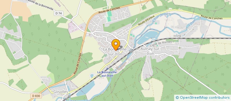 localisation de l'entreprise MONSIEUR KEVIN MAGDELAINE  LA BONNEVILLE-SUR-ITON