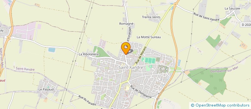 localisation de l'entreprise MONSIEUR KEVIN MAHIEUX  SAINT-XANDRE